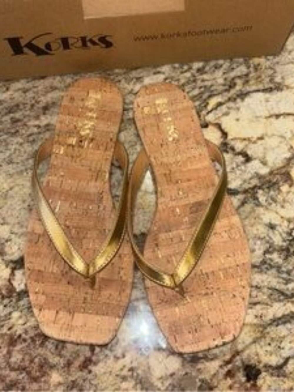 Kork-Ease Gold Cork Sandals